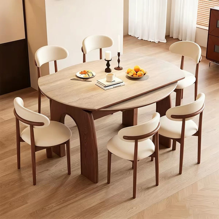 TROVENA Modern Travertine Extendable Dining Table (INSTOCK)