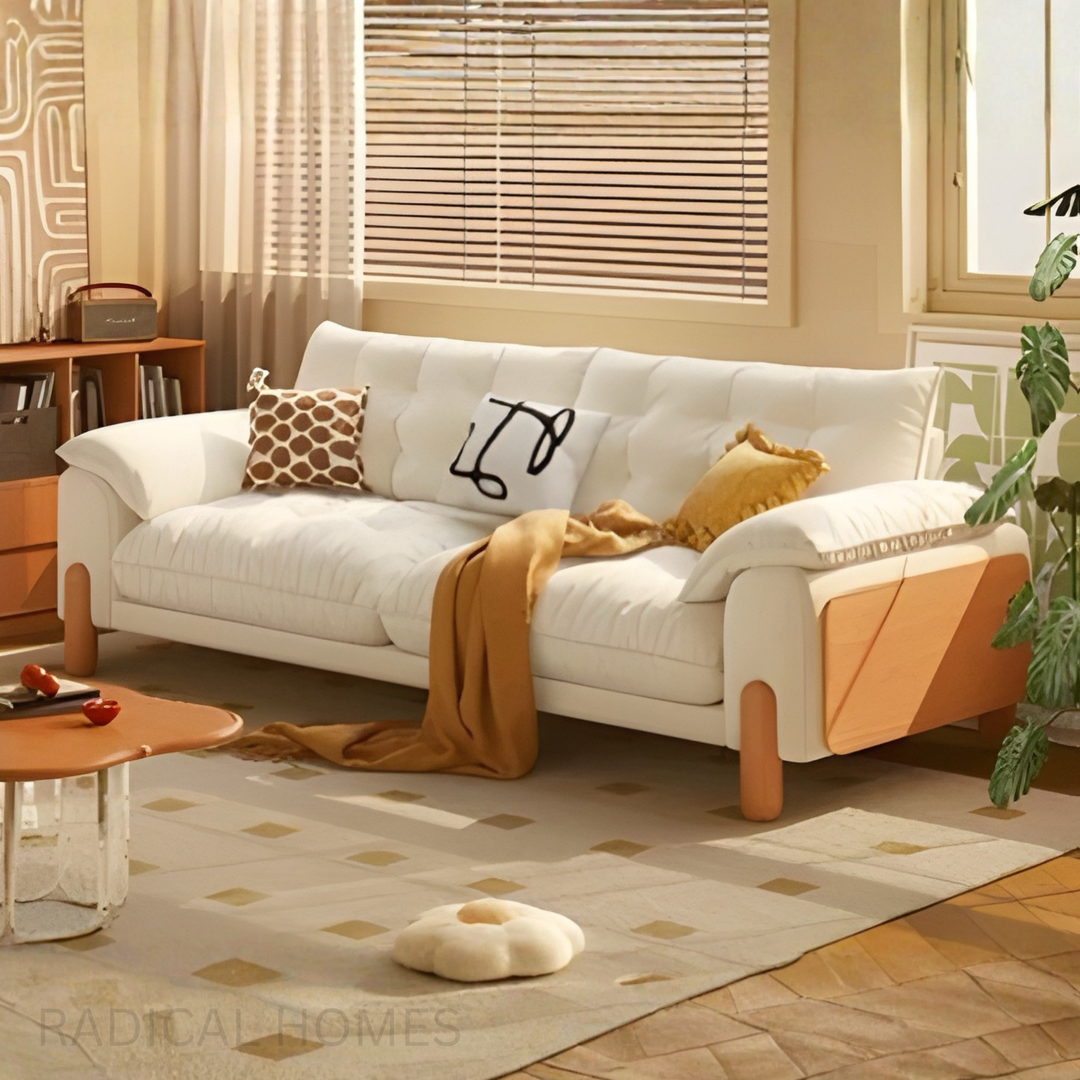 NIMBUS Modern Scratch Proof Suede Fabric Sofa