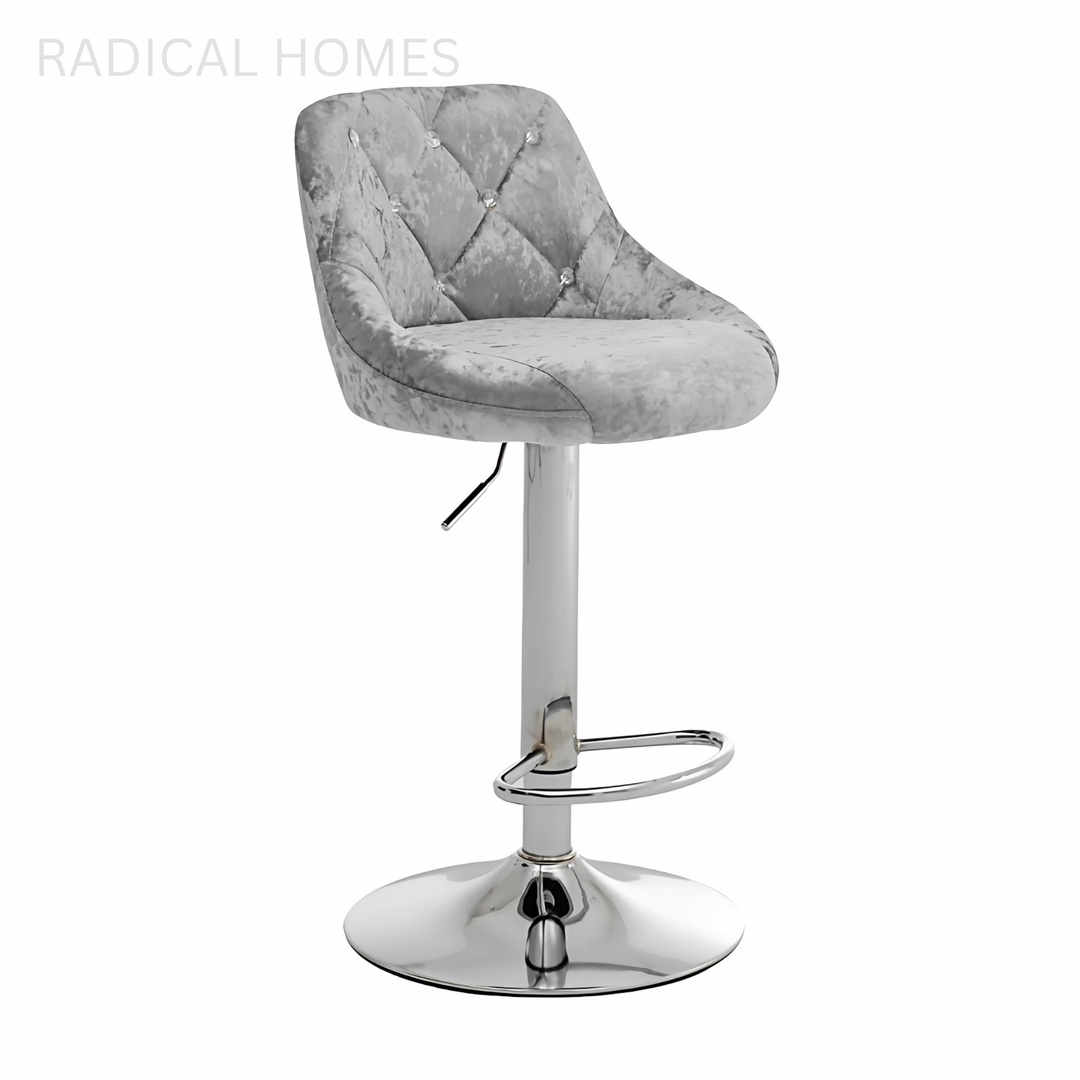 VANO Modern Velvet Bar Stool - Radical Homes Singapore