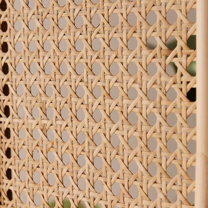 NAGOMI Rustic Rattan Foldable Partition
