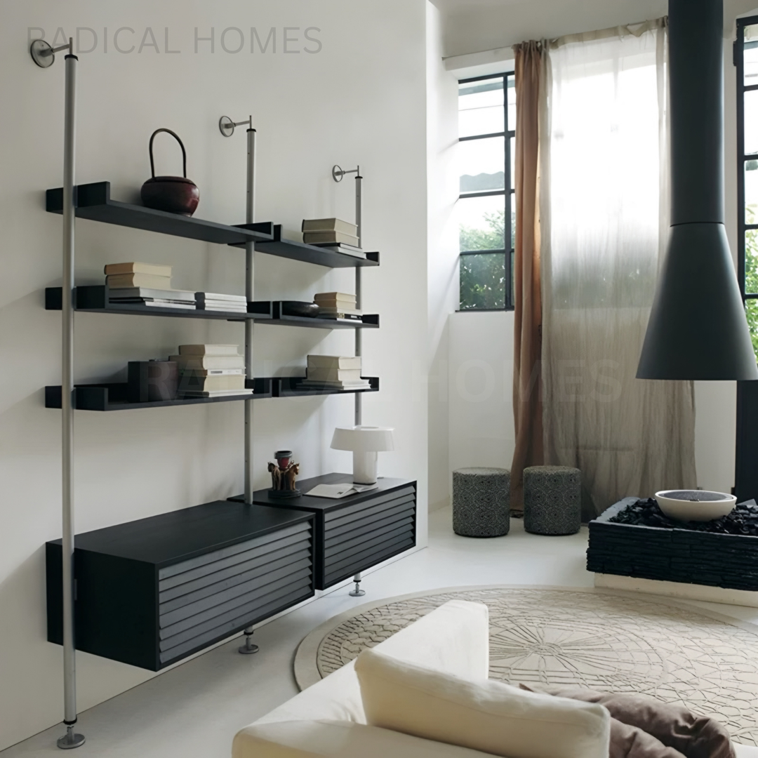 SAMEEL Modern Solid Wood Bookshelf - Radical Homes Singapore