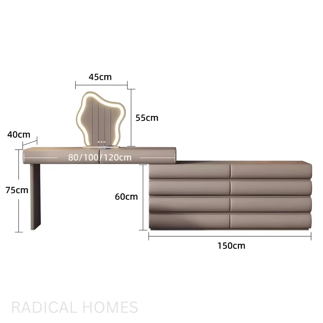 SOFTRIDGE Modern Vanity Table Set