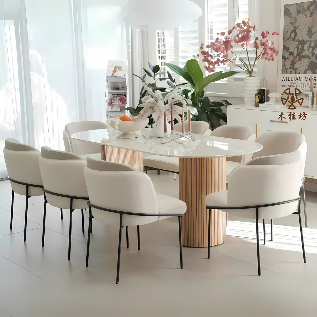 CREMA Oval Sintered Stone Dining Table