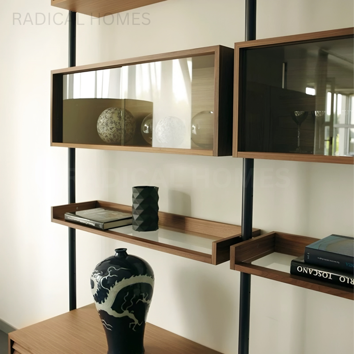 SAMEEL Modern Solid Wood Bookshelf - Radical Homes Singapore