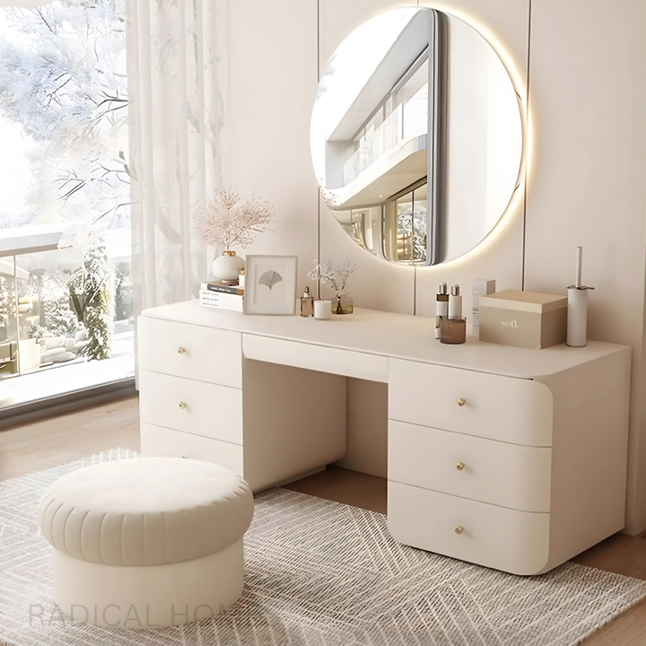 VIVIANA Modern Solid Wood Vanity Table