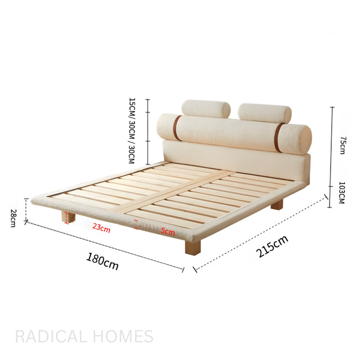 TSOKO Modern Fabric Bedframe