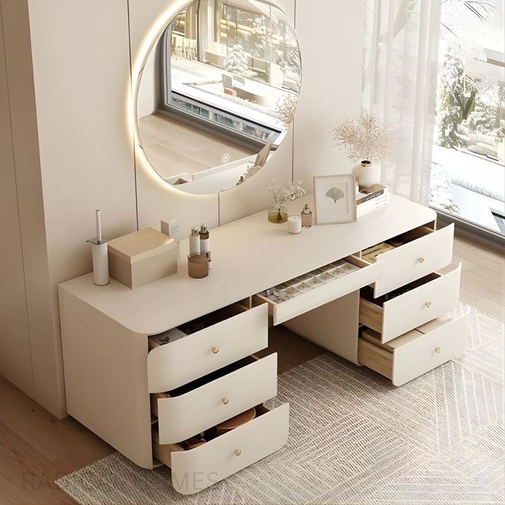 VIVIANA Modern Solid Wood Vanity Table