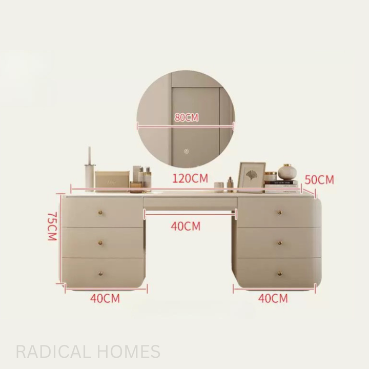 VIVIANA Modern Solid Wood Vanity Table