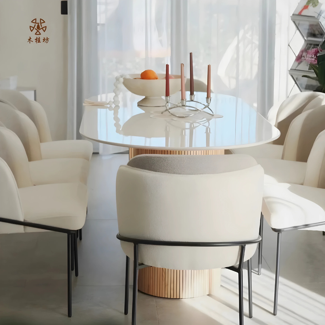 CREMA Oval Sintered Stone Dining Table