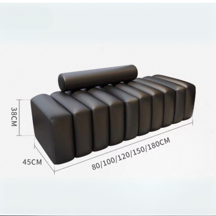 GABRI Modern Leather Bench