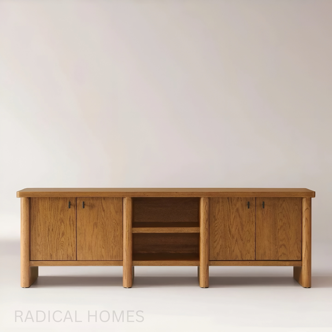 HAWTHORN Vintage Solid Wood TV Console - Radical Homes Singapore