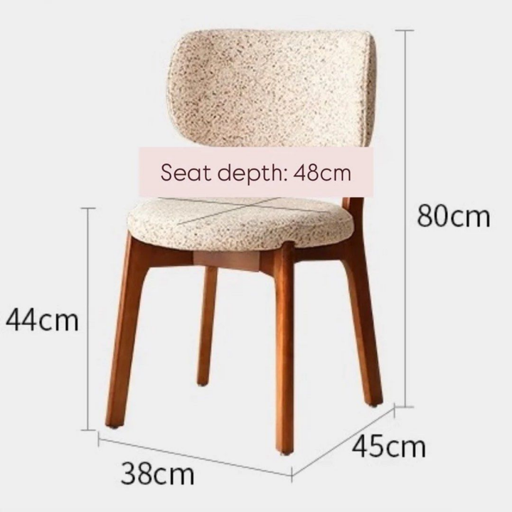 DARRY Modern Fabric Dining Chair