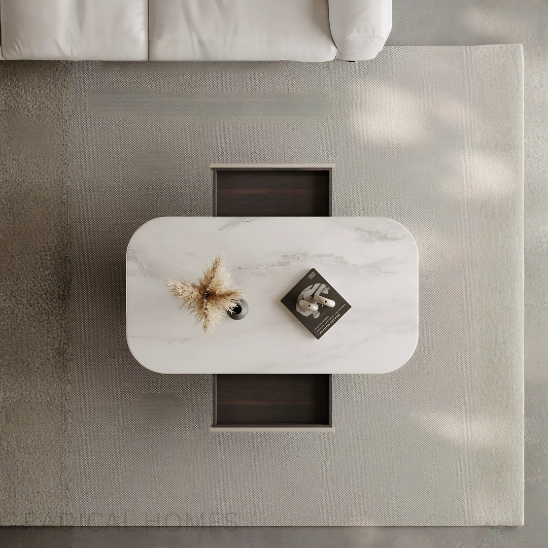 VARENA Modern Marble Coffee & TV Console