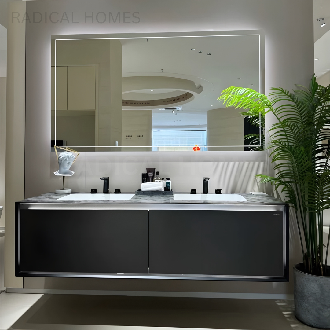 NOCTARA Modern Dual-Sink Bathroom Vanity - Radical Homes Singapore