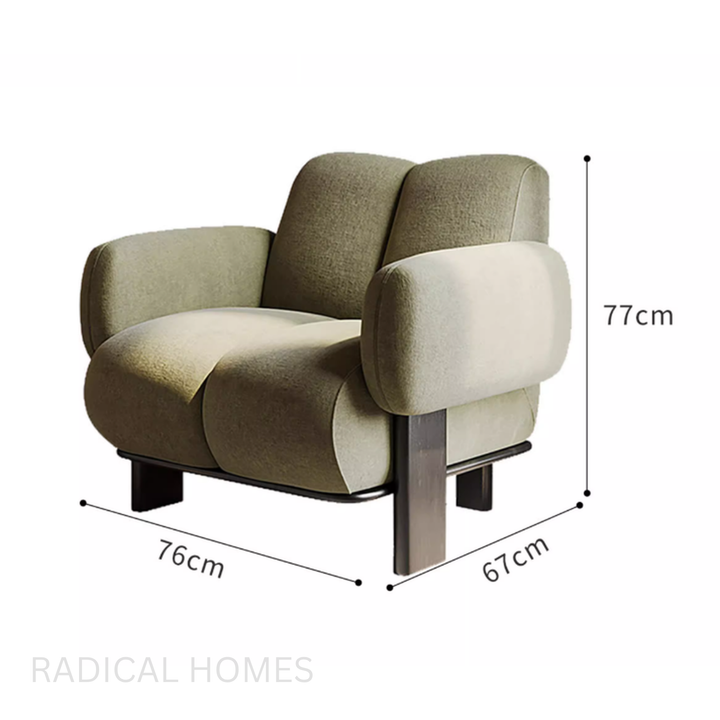 KOALA Modern Fabric Lounge Chair