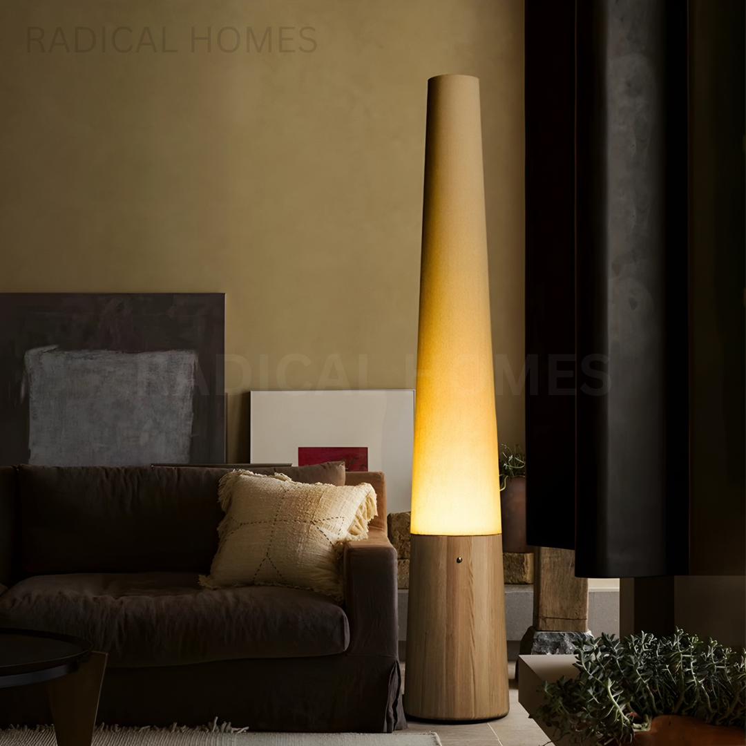 TSUKI Wabi Sabi Solid Wood Floor Lamp