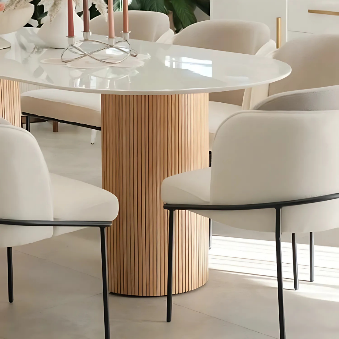CREMA Oval Sintered Stone Dining Table