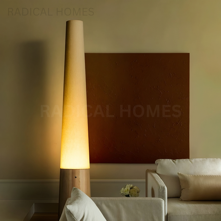 TSUKI Wabi Sabi Solid Wood Floor Lamp