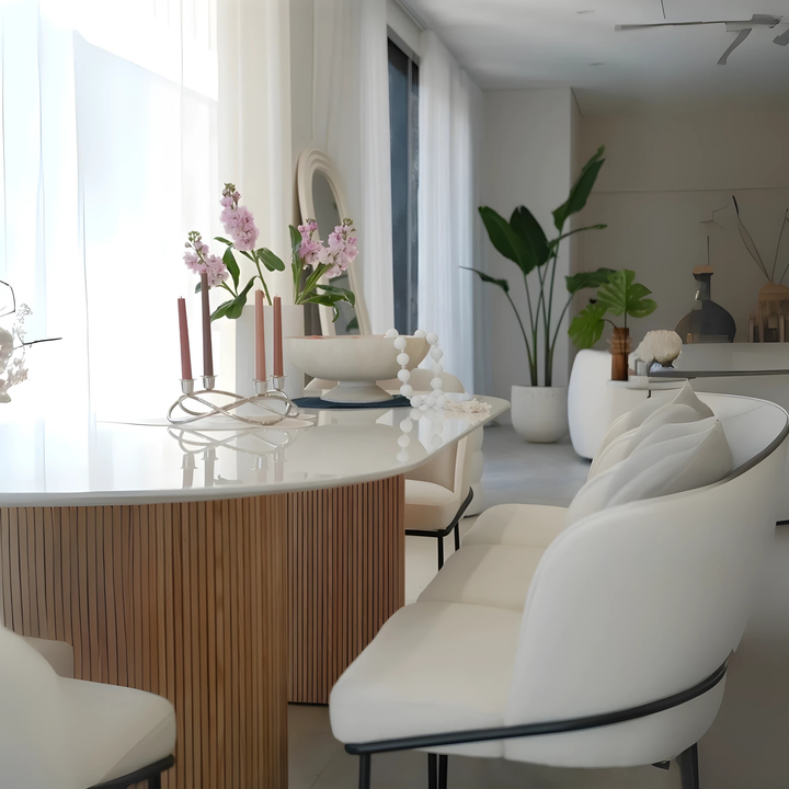 CREMA Oval Sintered Stone Dining Table