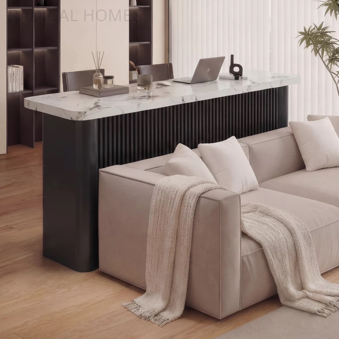 ARVESSA Modern Sintered Stone Bar Table - Radical Homes Singapore
