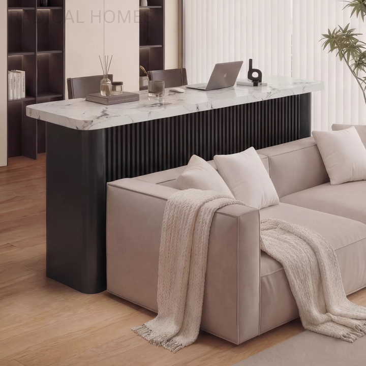 ARVESSA Modern Sintered Stone Bar Table - Radical Homes Singapore