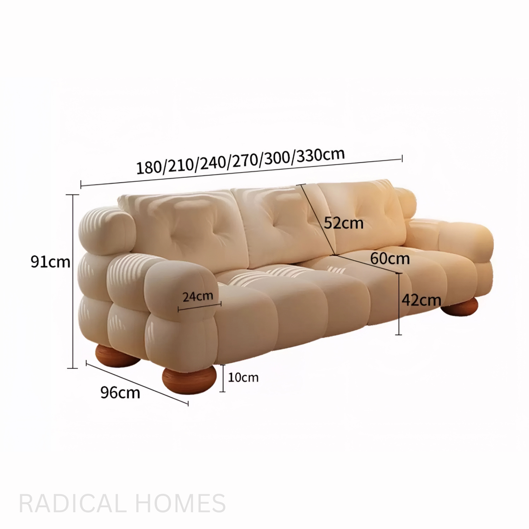 NIMBUS Modern Scratch Proof Suede Fabric Sofa