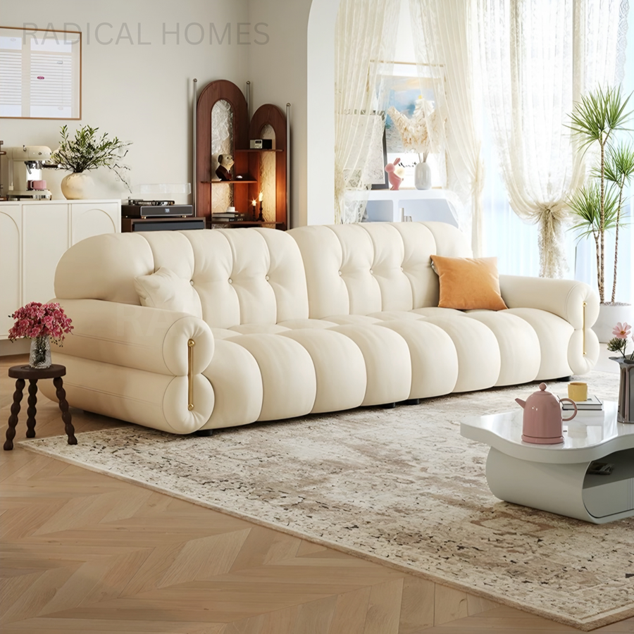 MELODY Modern Leather Sofa - Radical Homes Singapore