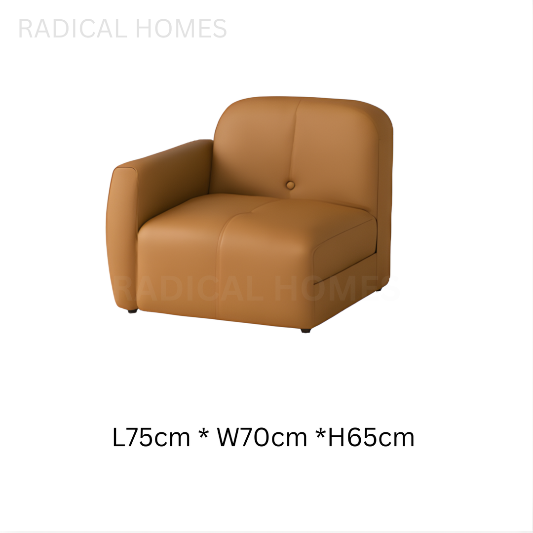 LUCCI Modern Leather Sofa Bed - Radical Homes Singapore
