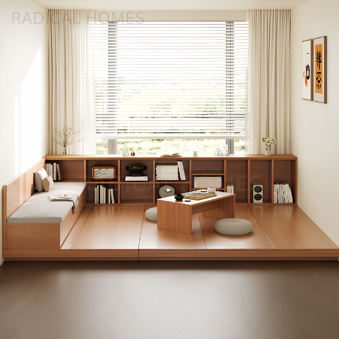 EDEN Japanese Storage Platform & Bench