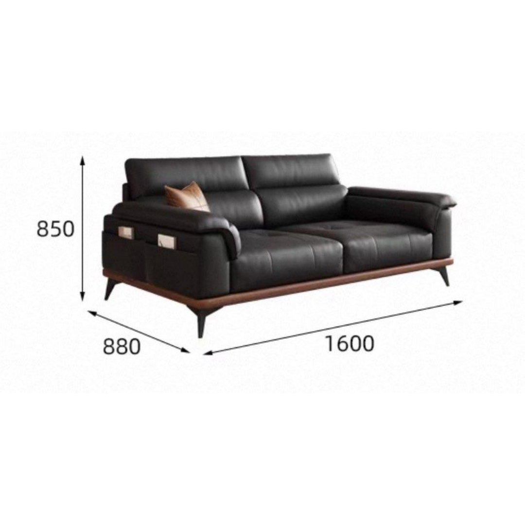 CHEL Modern Genuine Leather Sofa - Radical Homes Singapore