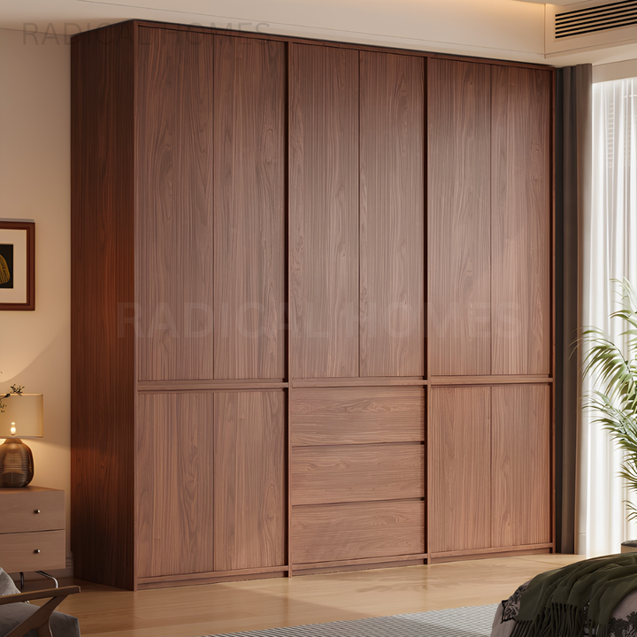 LIONA Modern Solid Wood Wardrobe