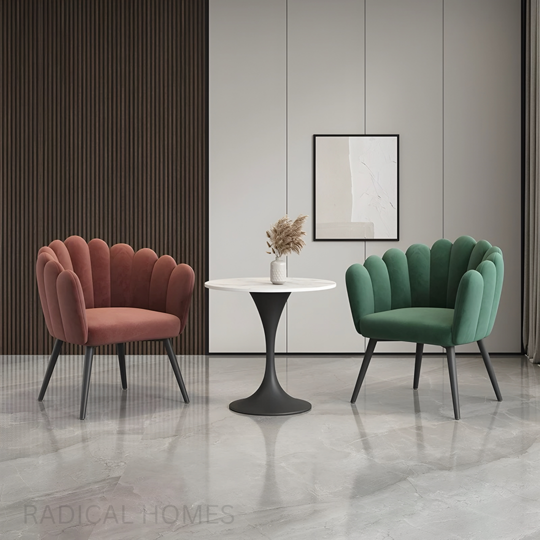 SEARE Modern Velvet Dining Chair - Radical Homes Singapore