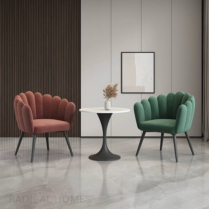 SEARE Modern Velvet Dining Chair - Radical Homes Singapore