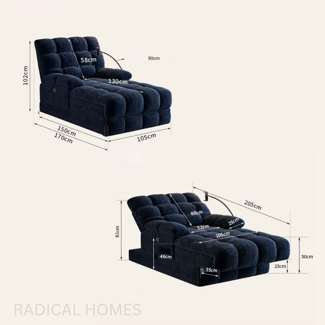 SERENLY Modern Electric Lounge Chair Recliner