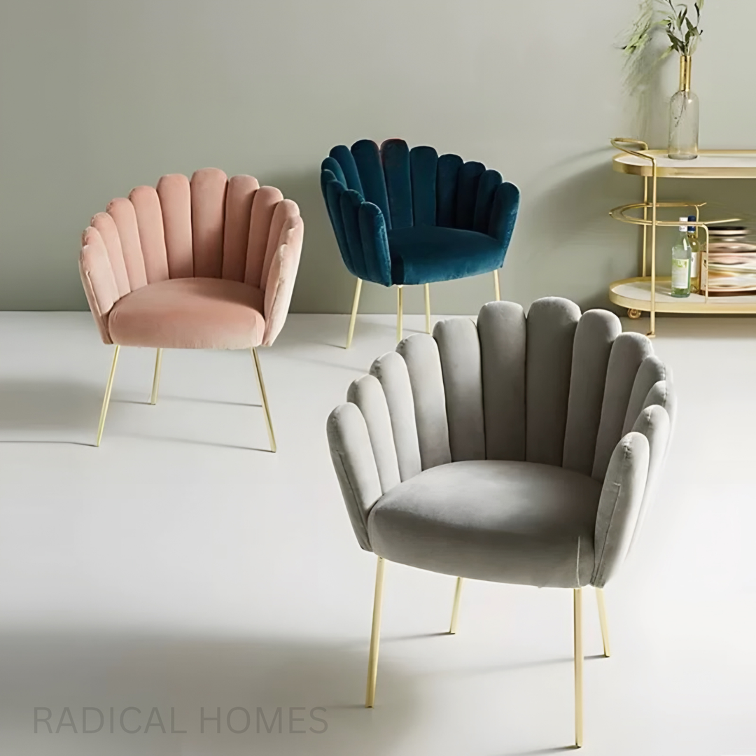 SEARE Modern Velvet Dining Chair - Radical Homes Singapore