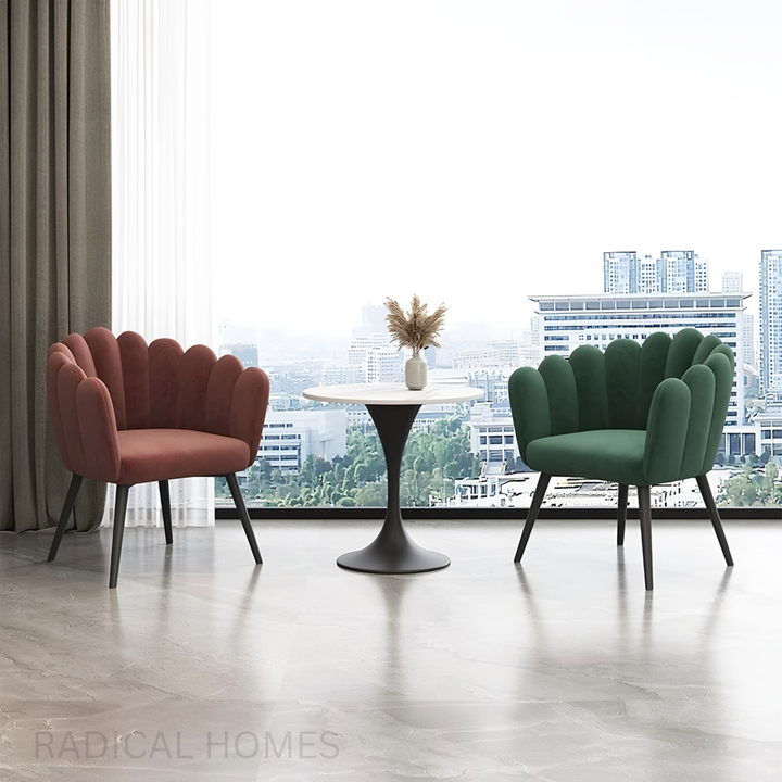 SEARE Modern Velvet Dining Chair - Radical Homes Singapore