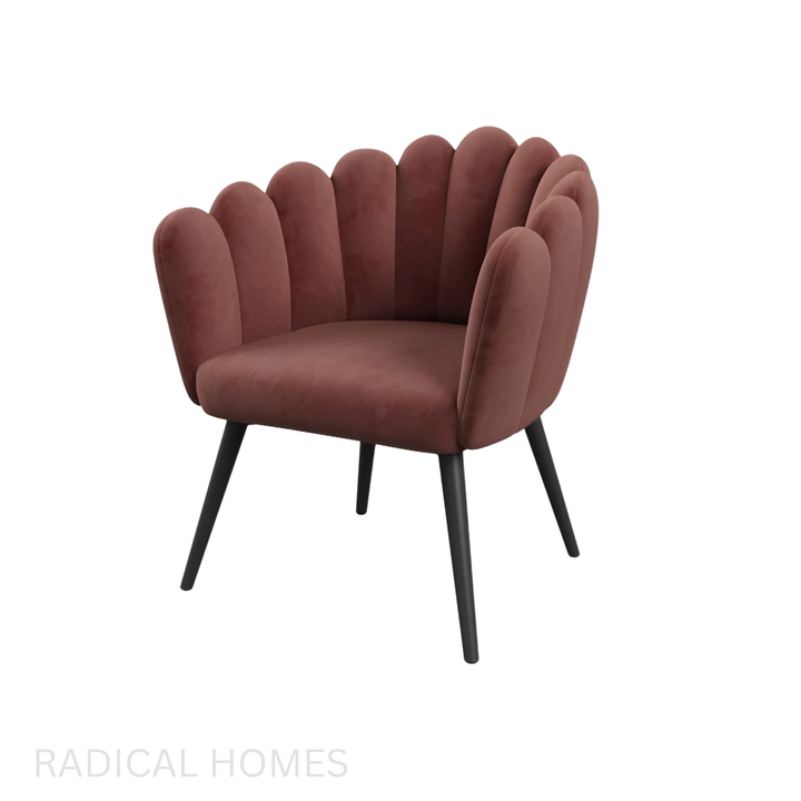 SEARE Modern Velvet Dining Chair - Radical Homes Singapore