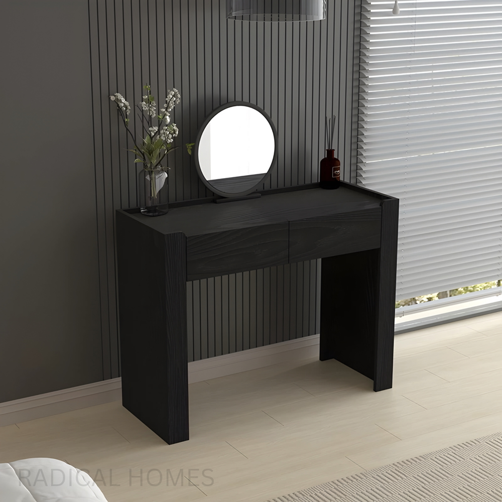 ARCADIA Rustic Solid Wood Vanity Table - Radical Homes Singapore