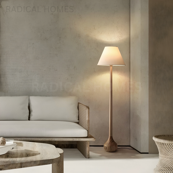 SHIBA Japandi Solid Wood Floor Lamp - Radical Homes Singapore