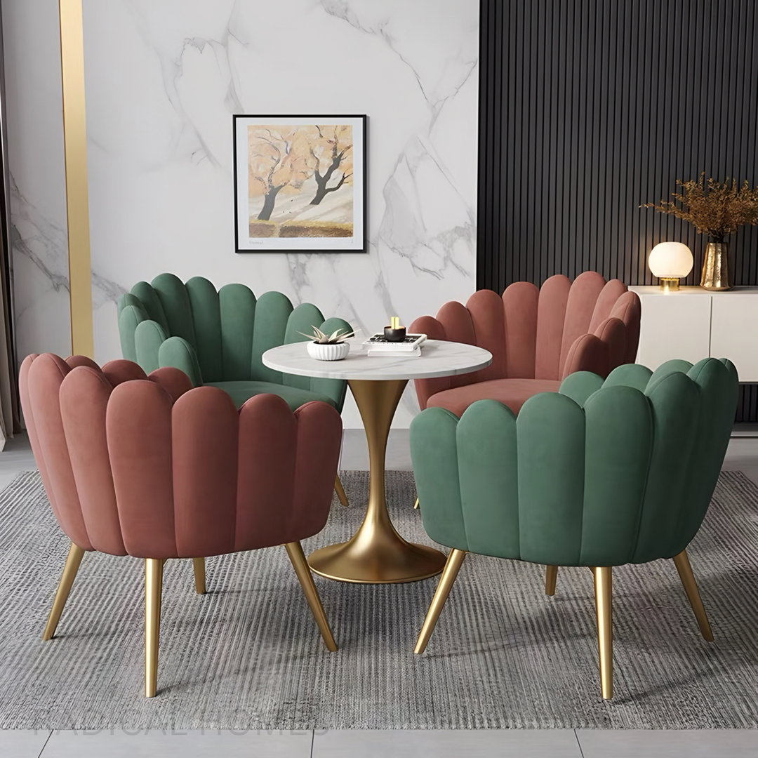 SEARE Modern Velvet Dining Chair - Radical Homes Singapore