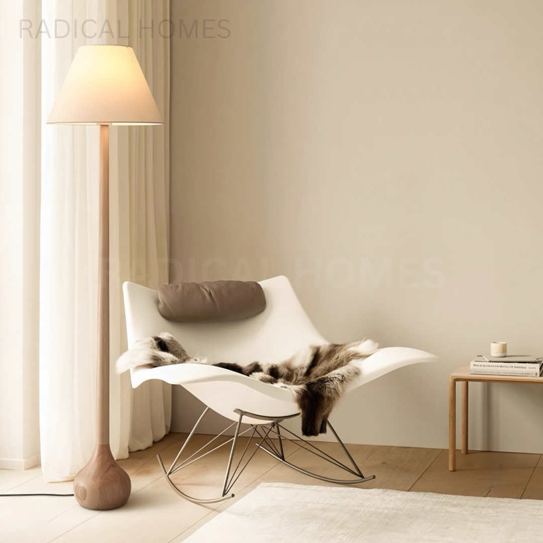 SHIBA Japandi Solid Wood Floor Lamp - Radical Homes Singapore