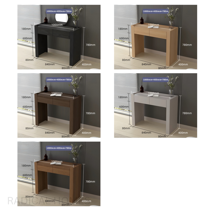 ARCADIA Rustic Solid Wood Vanity Table