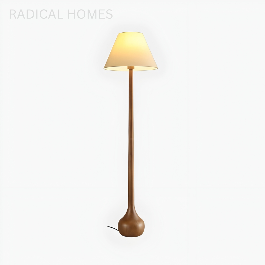 SHIBA Japandi Solid Wood Floor Lamp - Radical Homes Singapore
