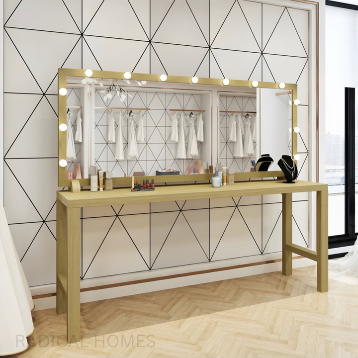LYNN Vintage Hollywood Spotlight Vanity Table - Radical Homes Singapore