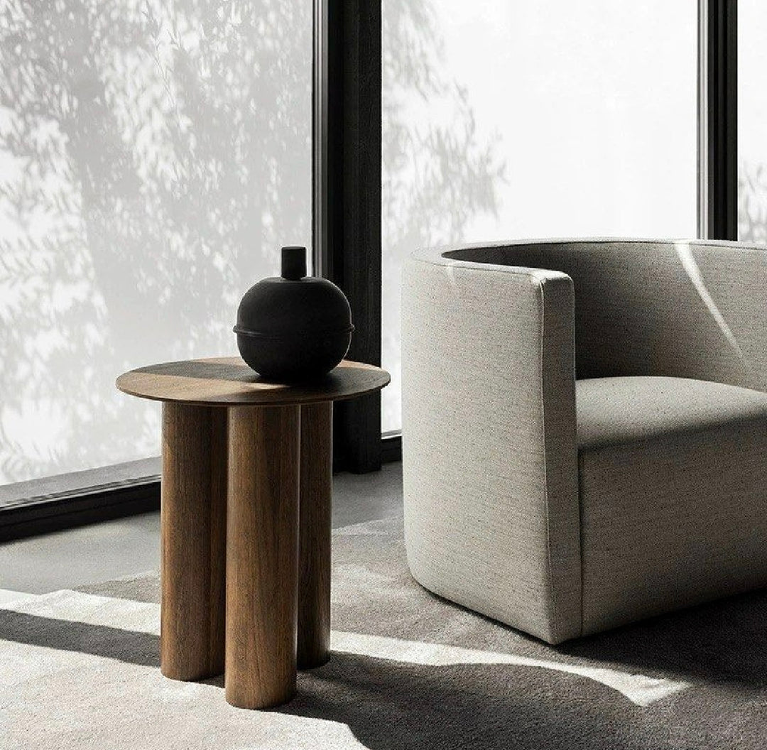 KRYN Rustic Solid Wood Side Table (INSTOCK)