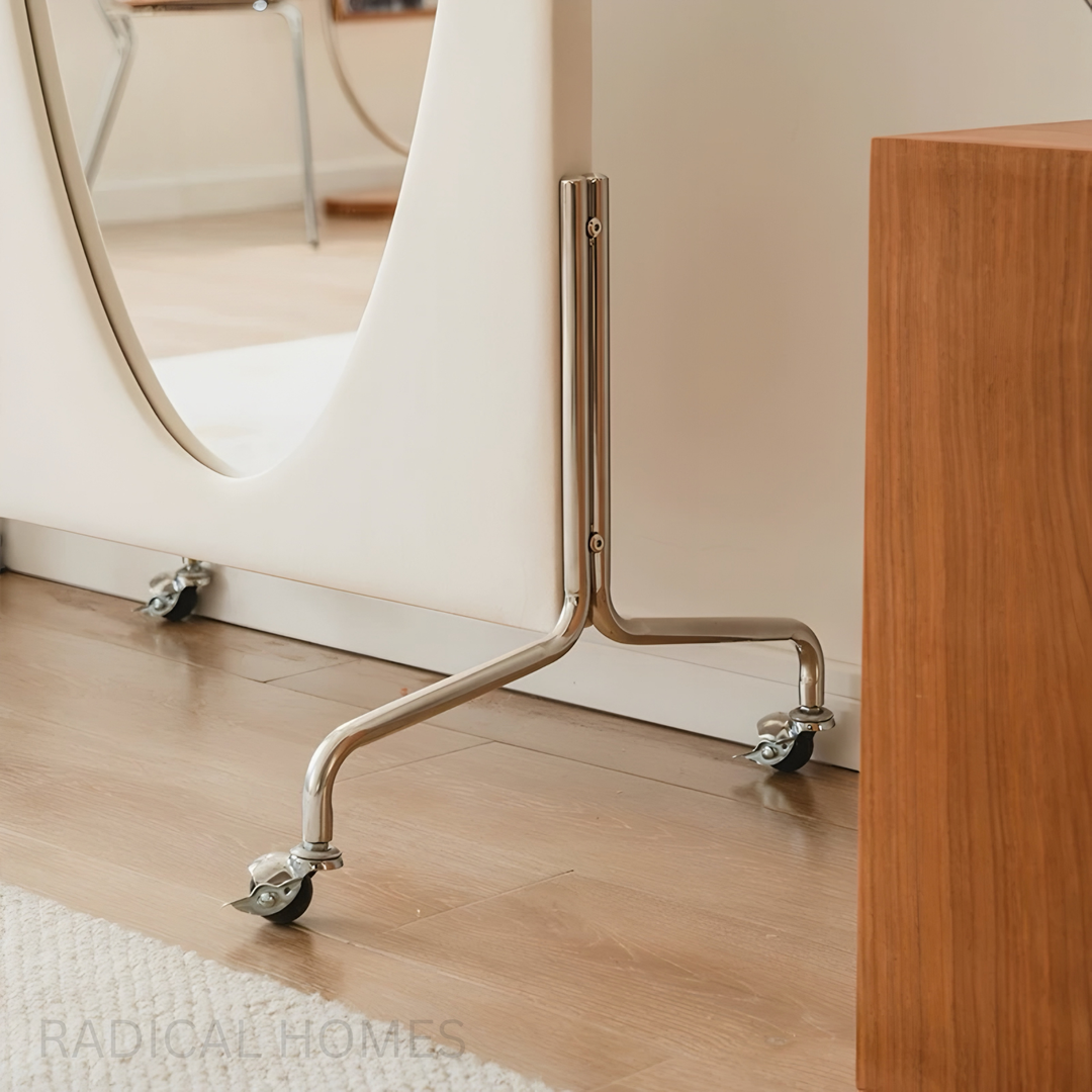 FLEUR Modern Minimaist Oval Floor Mirror