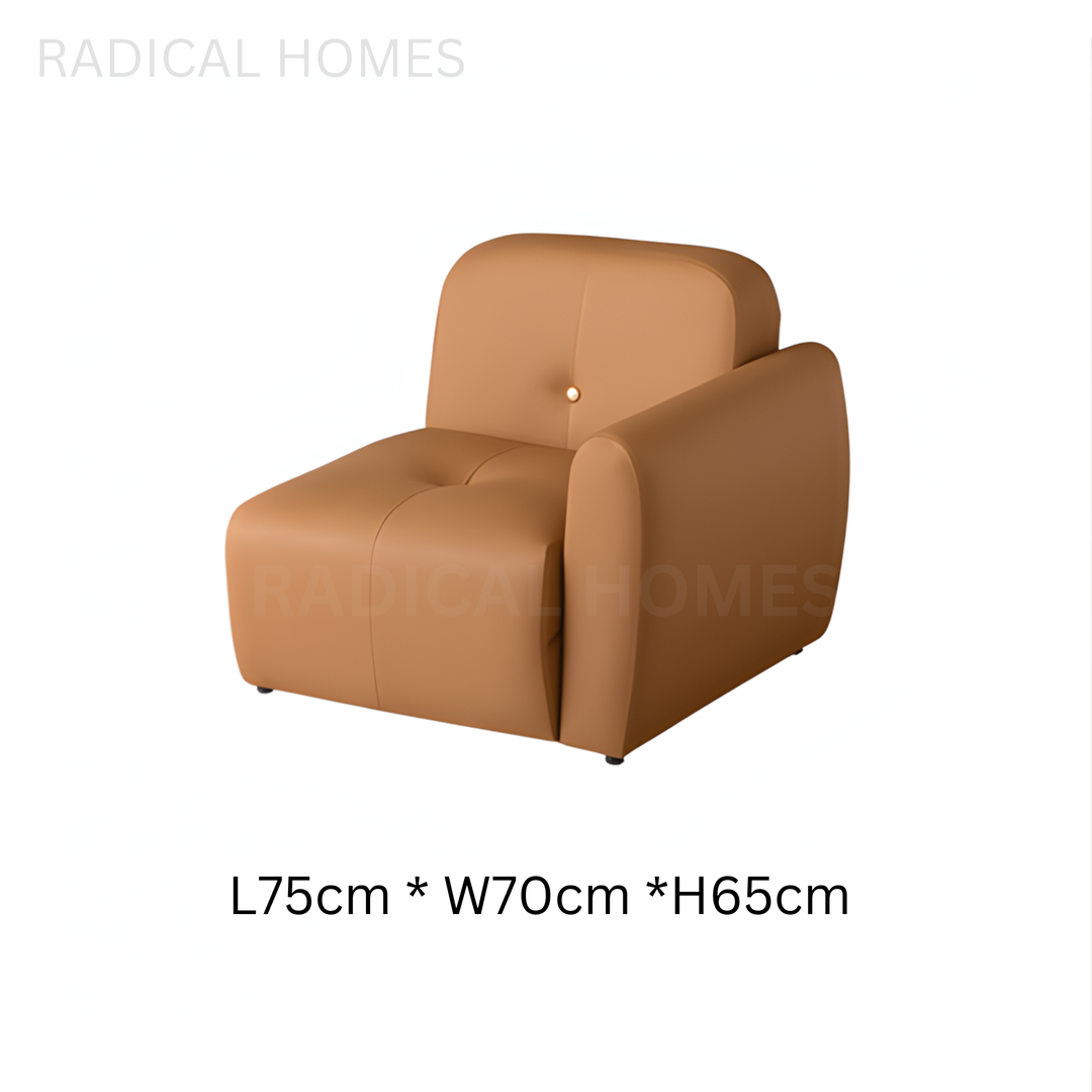 LUCCI Modern Leather Sofa Bed - Radical Homes Singapore