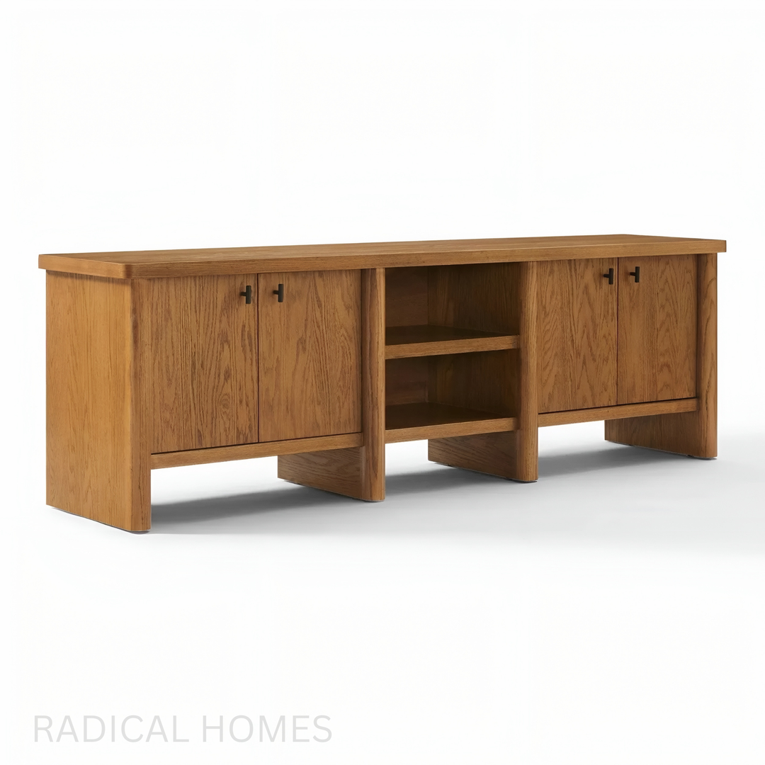 HAWTHORN Vintage Solid Wood TV Console - Radical Homes Singapore