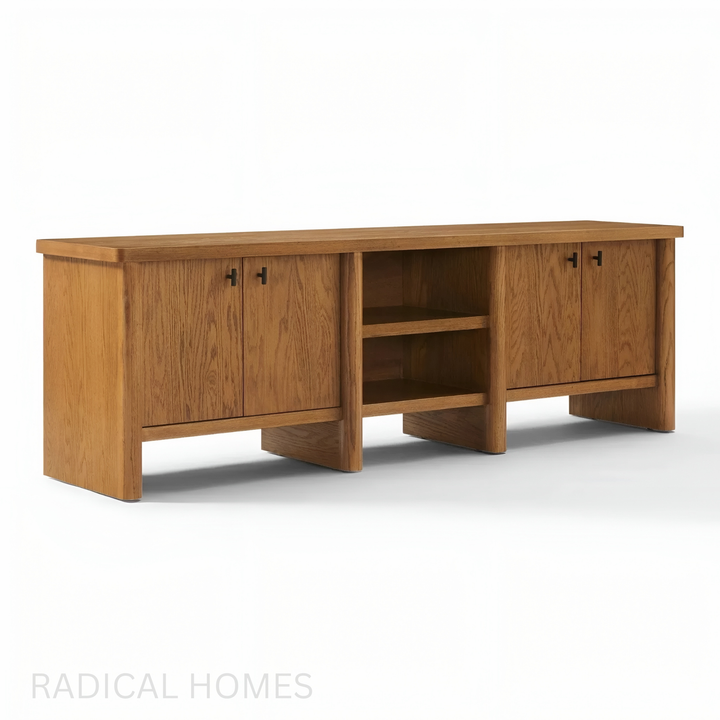 HAWTHORN Vintage Solid Wood TV Console - Radical Homes Singapore