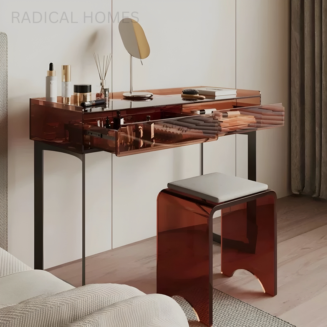 FARES Minimalist Acrylic Vanity Table - Radical Homes Singapore